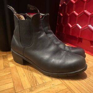 Black Leather Ankle Boots